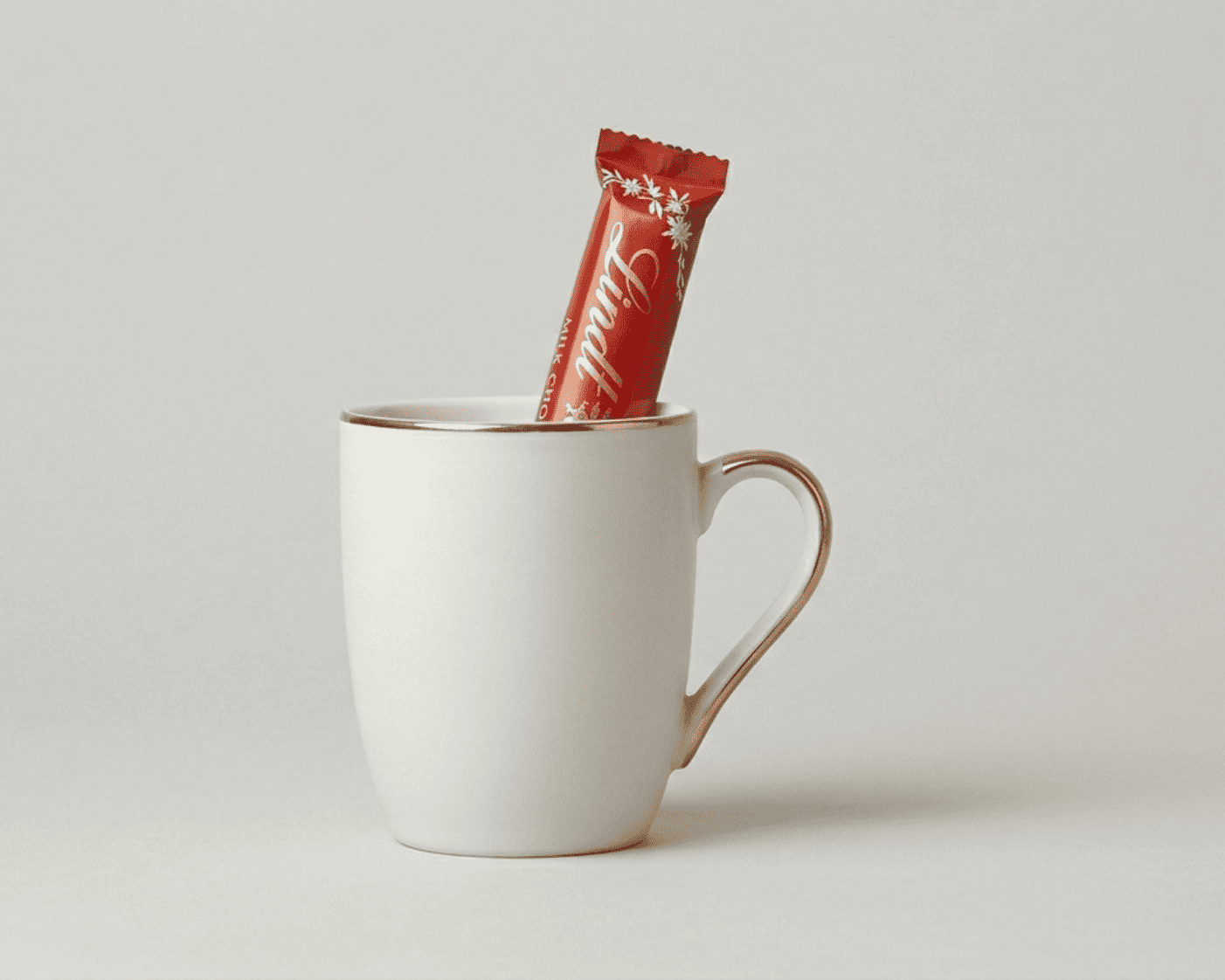 coffee mug & lindt