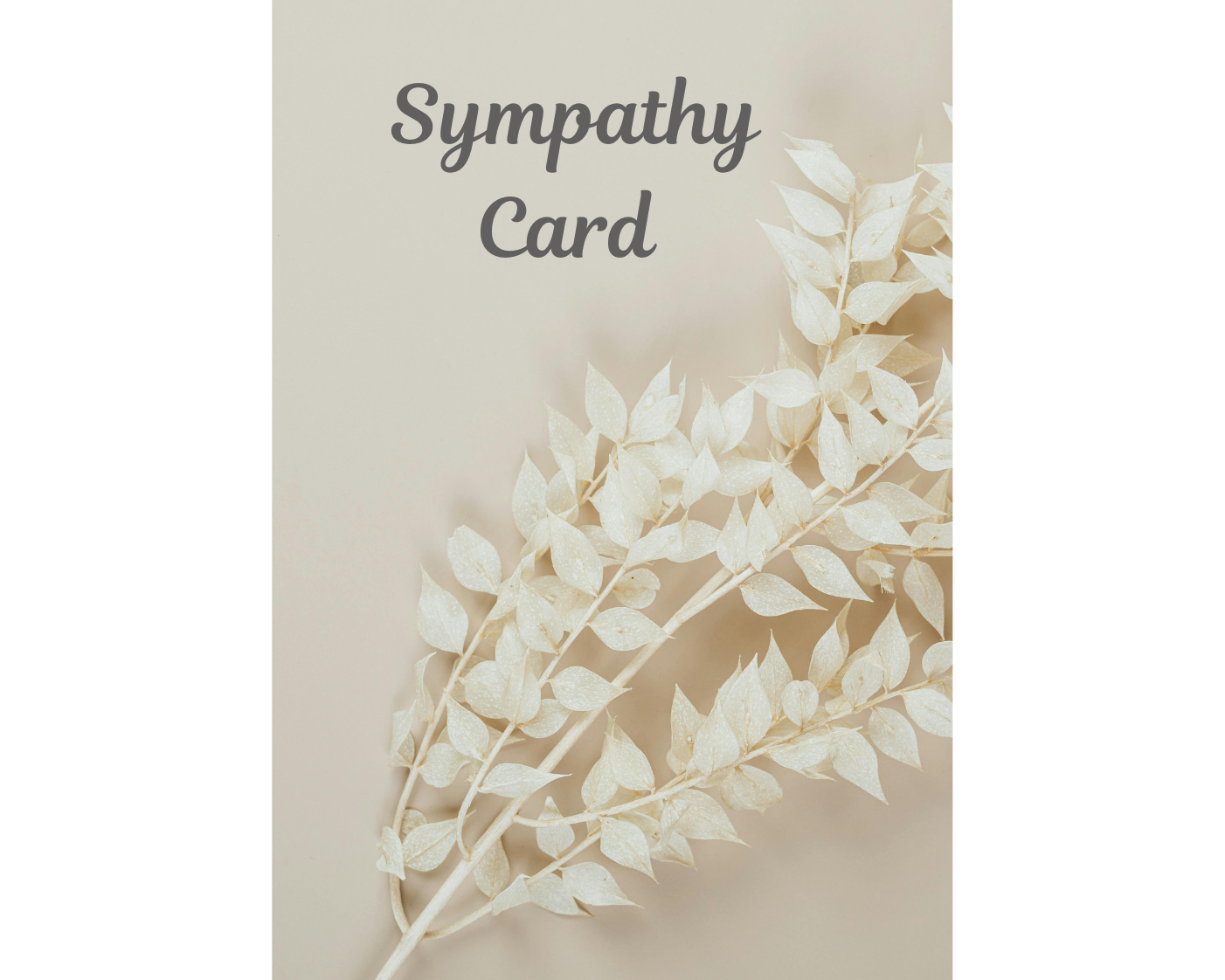 sympathy card