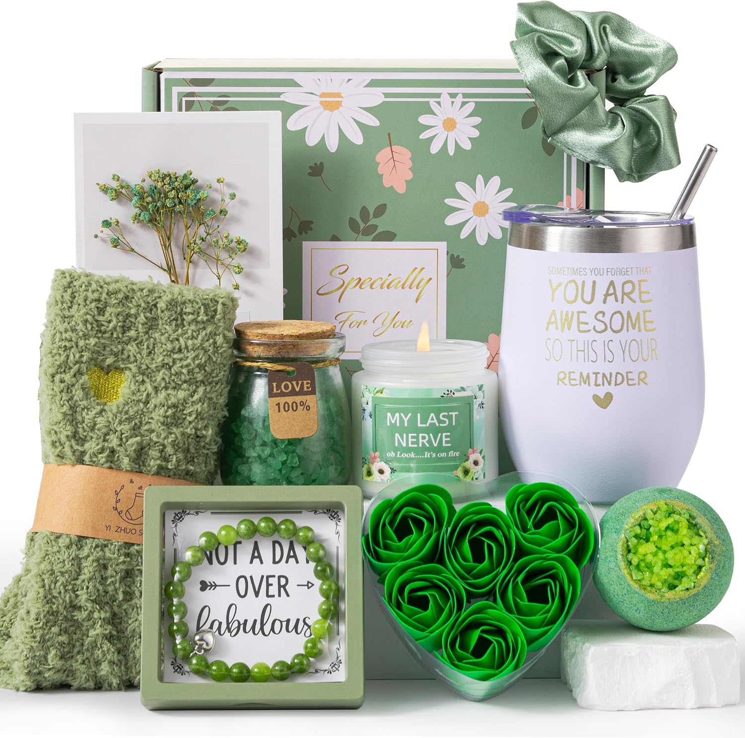 Luxury Self-Care Spa Gift Box – Green Edition