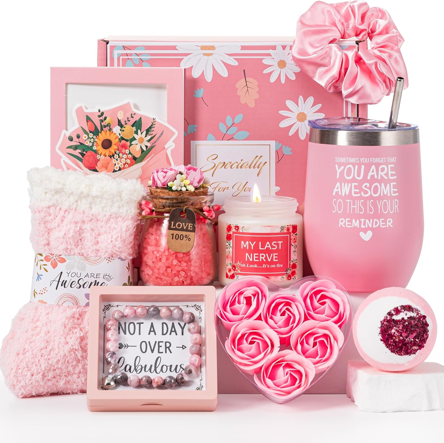 Luxury Self-Care Spa Gift Box- Pink Edition