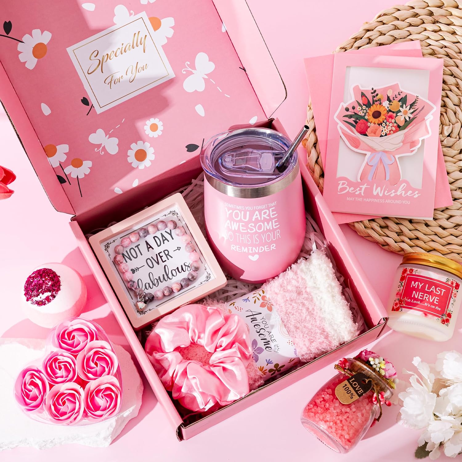 Luxury Self-Care Spa Gift Box- Pink Edition - Image 2