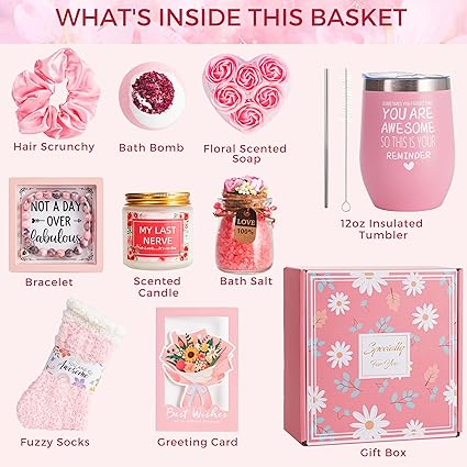 Luxury Self-Care Spa Gift Box- Pink Edition - Image 3