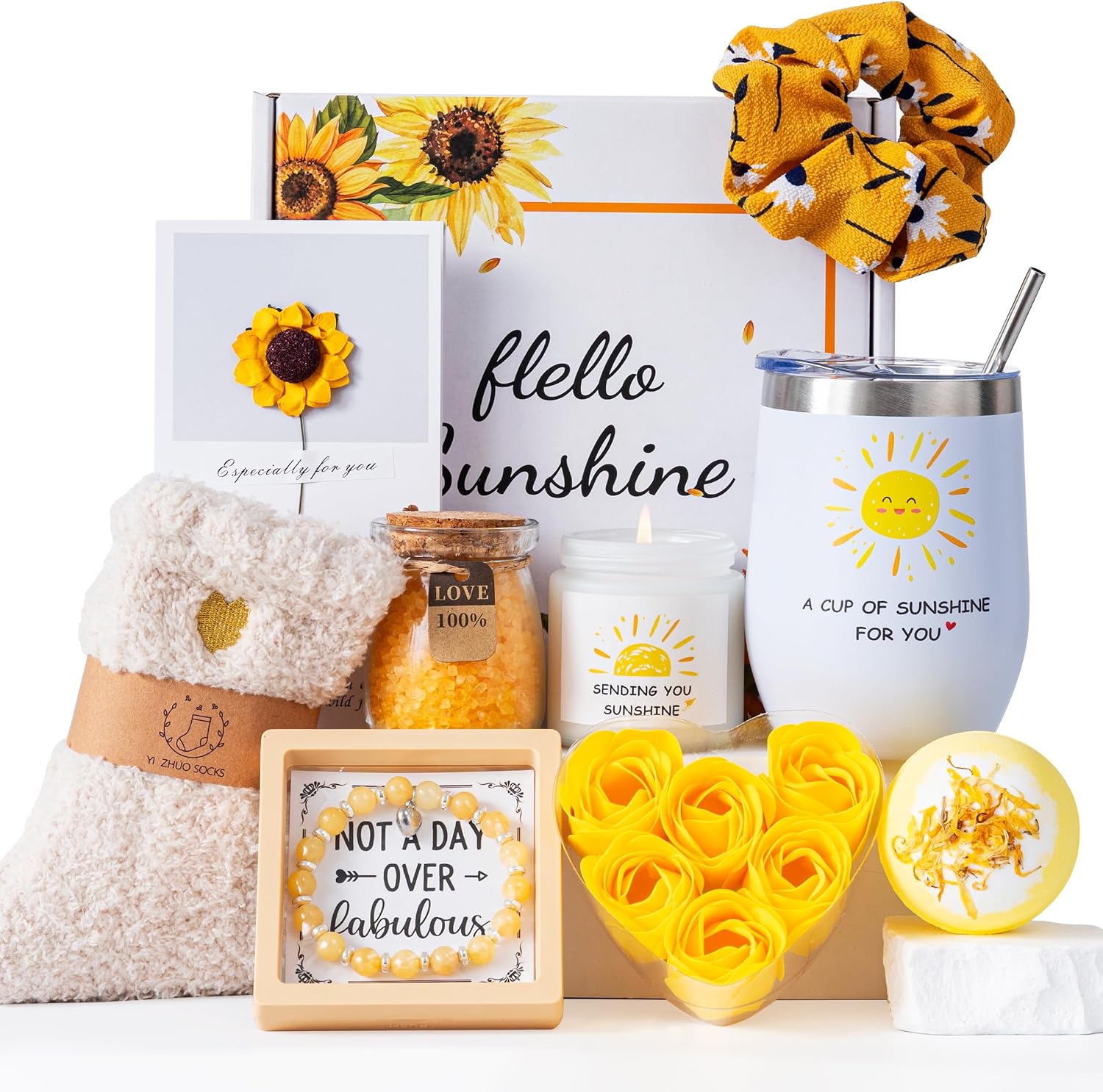 Luxury Self-Care Spa Gift Box – Yellow Edition