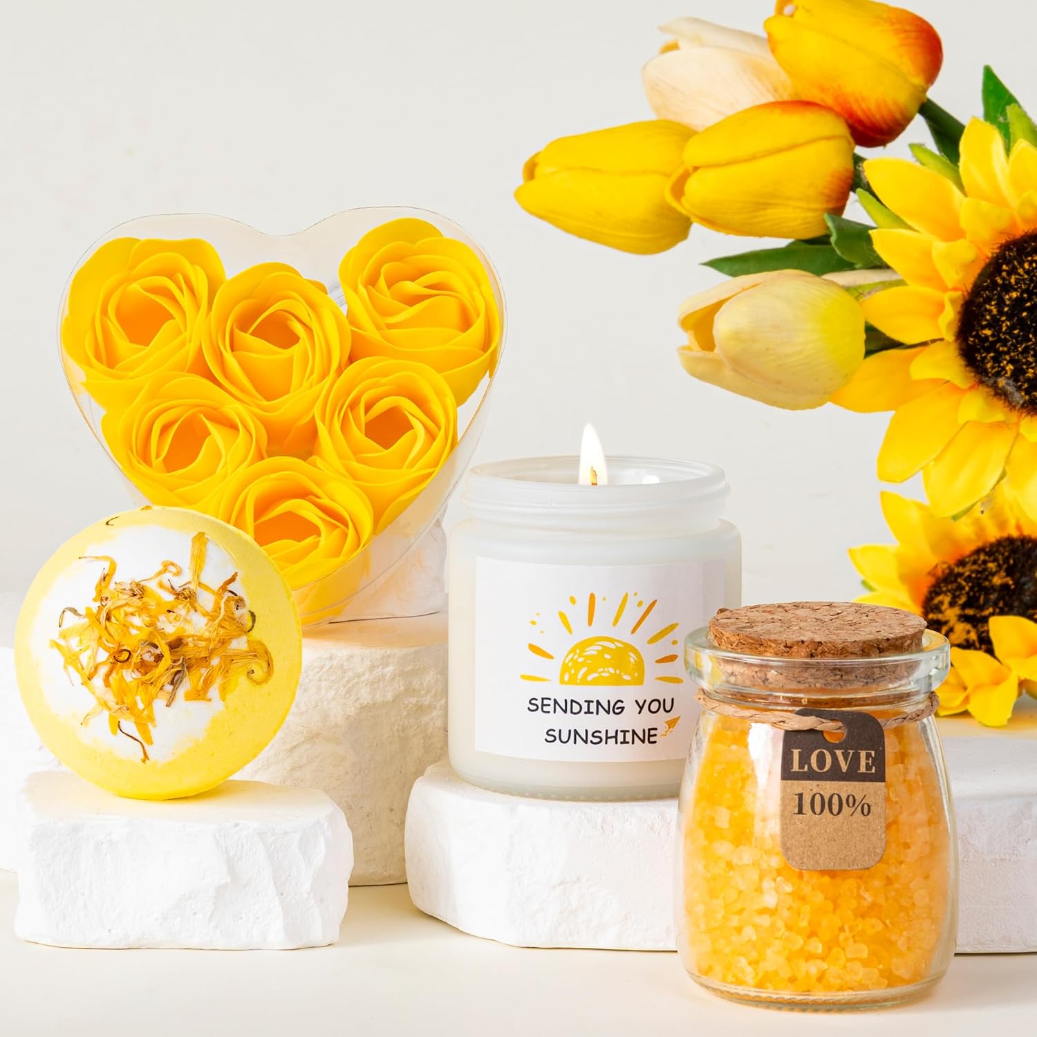 Luxury Self-Care Spa Gift Box – Yellow Edition - Image 4